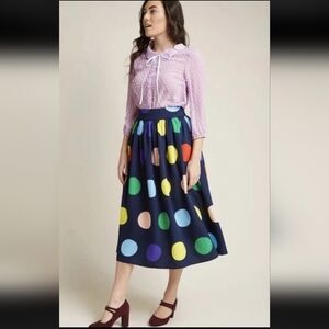 Frock Shop Colorful Polka Dot Skirt Size 1X